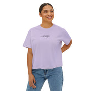 'You Are Enough' Boxy Crop Tee