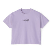 'You Are Enough' Boxy Crop Tee