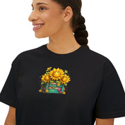 Sunflower Stack Cropped Tee