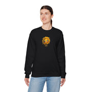 Sunflower Face Sweatshirt — Cute Boho Sun Graphic Crewneck