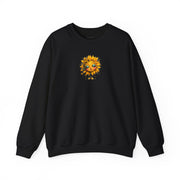 Sunflower Face Sweatshirt — Cute Boho Sun Graphic Crewneck