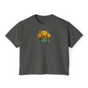 Sunflower Stack Cropped Tee
