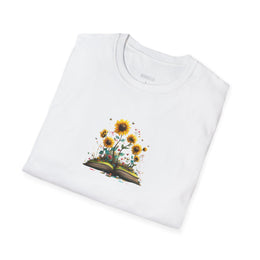 Sunflower Bloom Book T-Shirt