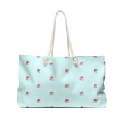 Aqua Rose Weekender Bag
