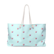 Aqua Rose Weekender Bag