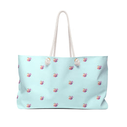 Aqua Rose Weekender Bag