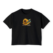 Bloom Together Sunflower Cropped T-Shirt
