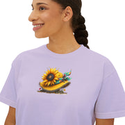 Bloom Together Sunflower Cropped T-Shirt