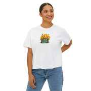 Sunflower Stack Cropped Tee