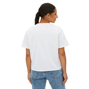 Green Caterpillar Floral Women's Cropped Tee