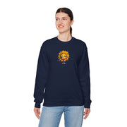 Sunflower Face Sweatshirt — Cute Boho Sun Graphic Crewneck