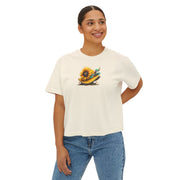 Bloom Together Sunflower Cropped T-Shirt