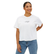 'You Are Enough' Boxy Crop Tee