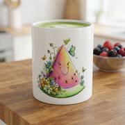 Watermelon Floral Ceramic Mug