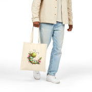 Cute Caterpillar Floral Tote Bag