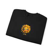 Sunflower Face Sweatshirt — Cute Boho Sun Graphic Crewneck