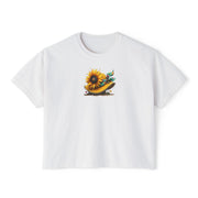 Bloom Together Sunflower Cropped T-Shirt