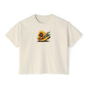 Bloom Together Sunflower Cropped T-Shirt