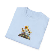 Sunflower Bloom Book T-Shirt