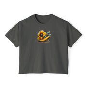 Bloom Together Sunflower Cropped T-Shirt