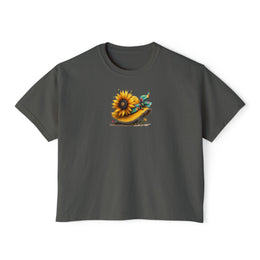 Bloom Together Sunflower Cropped T-Shirt