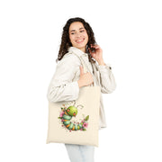 Cute Caterpillar Floral Tote Bag