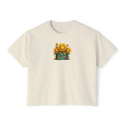 Sunflower Stack Cropped Tee