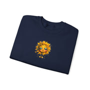 Sunflower Face Sweatshirt — Cute Boho Sun Graphic Crewneck