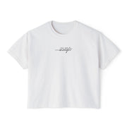 'You Are Enough' Boxy Crop Tee