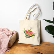 Watermelon Splash Canvas Tote Bag