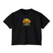Sunflower Stack Cropped Tee