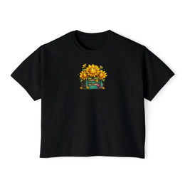 Sunflower Stack Cropped Tee