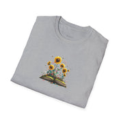 Sunflower Bloom Book T-Shirt