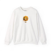 Sunflower Face Sweatshirt — Cute Boho Sun Graphic Crewneck
