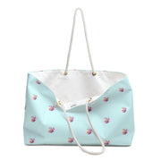 Aqua Rose Weekender Bag